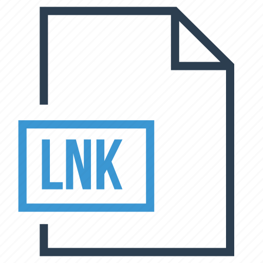 Link file, lnk, file, link extension icon - Download on Iconfinder
