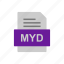 document, file, format, myd 
