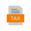 document, file, format, tax 