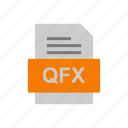 document, file, format, qfx