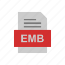 document, emb, file, format