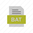bat, document, file, format