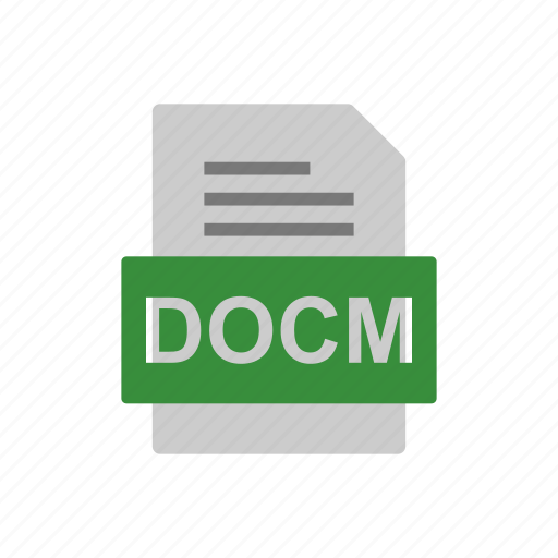 Docm, document, file, format icon - Download on Iconfinder