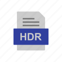 document, file, format, hdr