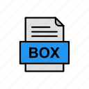 box, document, file, format