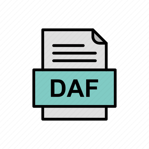 Daf, document, file, format icon - Download on Iconfinder