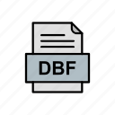 dbf, document, file, format