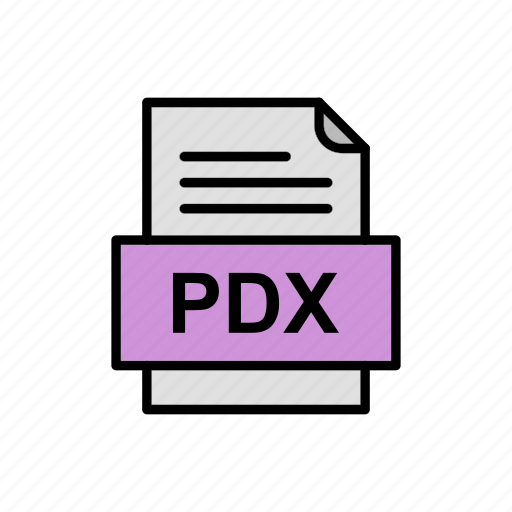 Document, file, format, pdx icon - Download on Iconfinder