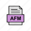 afm, document, file, format 