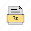 7z, document, file, format 