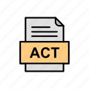 act, document, file, format 