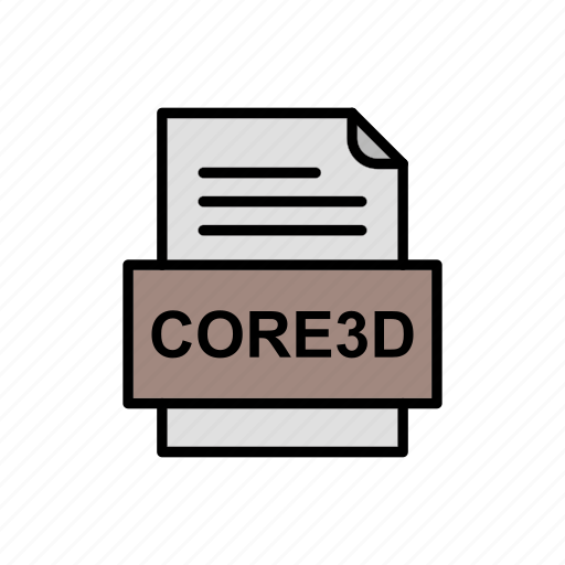 Core3d, document, file, format icon - Download on Iconfinder