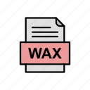 document, file, format, wax