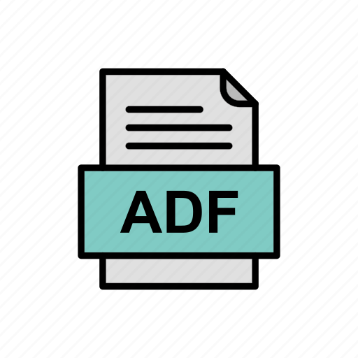 Adf, document, file, format icon - Download on Iconfinder