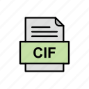 cif, document, file, format