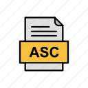 asc, document, file, format 
