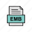 document, emb, file, format 