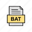 bat, document, file, format 