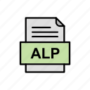alp, document, file, format