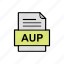 aup, document, file, format 