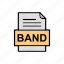 band, document, file, format 
