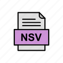 document, file, format, nsv