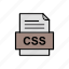 css, document, file, format 