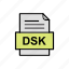 document, dsk, file, format 