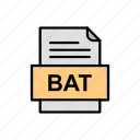 bat, document, file, format