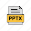 document, file, format, pptx 