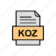 document, file, format, koz 