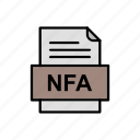 nfa, document, file, format