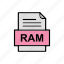 document, file, format, ram 