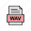 document, file, file type, format, wav 