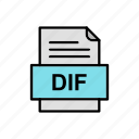 dif, document, file, format