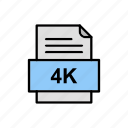 4k, document, file, format
