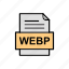 document, file, format, webp 
