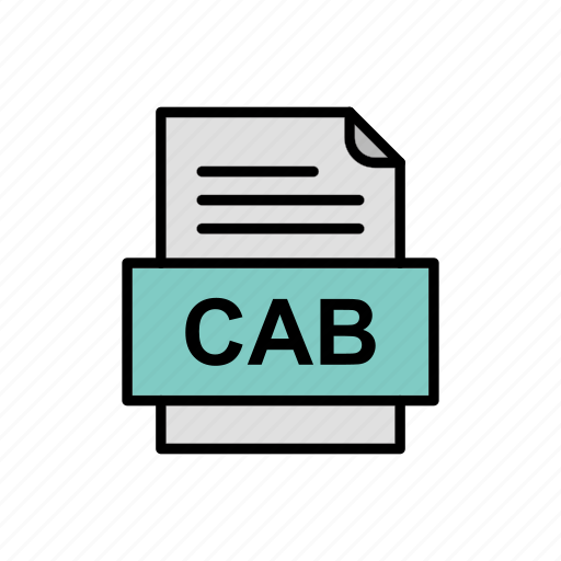 Cab, document, file, format, v icon - Download on Iconfinder
