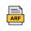 arf, document, file, format 