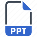 document, extension, file, format, ppt 