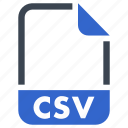 csv, document, extension, file, format