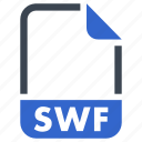 document, extension, file, format, swf 