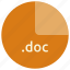 doc, file, format, document, extension, word 