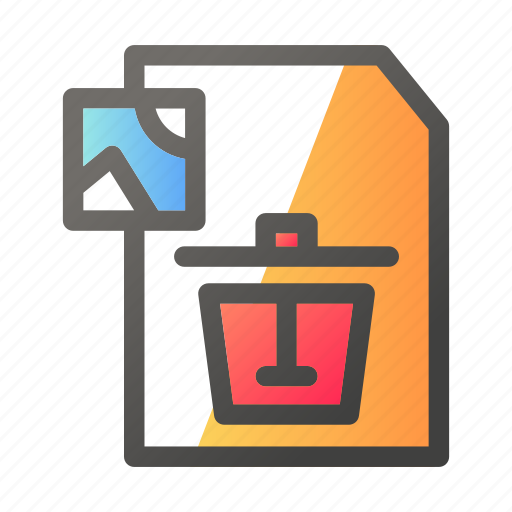 Data, delete, document, file management, image icon - Download on Iconfinder