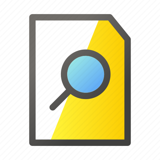 Data, document, file, file management, search icon - Download on Iconfinder