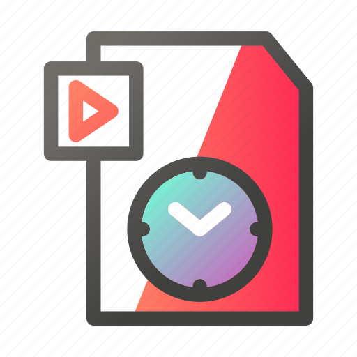 Data, document, file management, timer, video icon - Download on Iconfinder