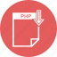 document, extension, format, paper, php 