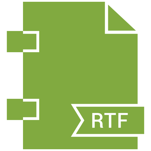 Extensiom, file, file format, rtf icon - Free download