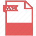 aac, document, extension, file format, folder, paper 