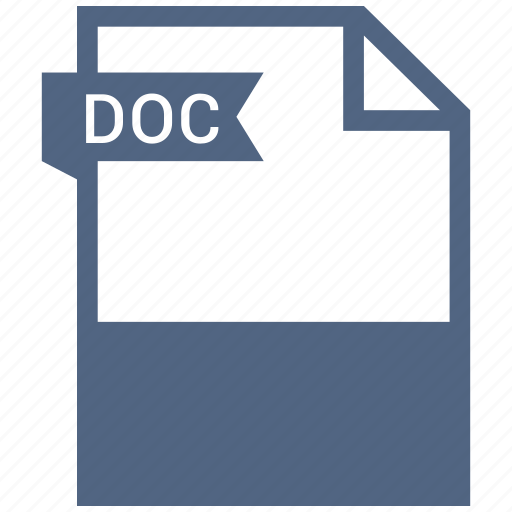 Doc, document, extension, file format, folder, paper icon - Download on Iconfinder